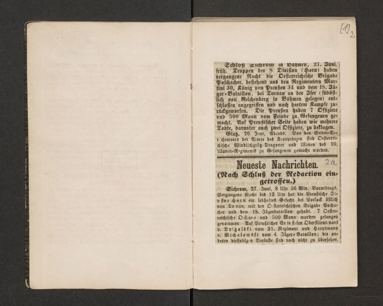 Notizbuch D5, Zeitungsausschnitt